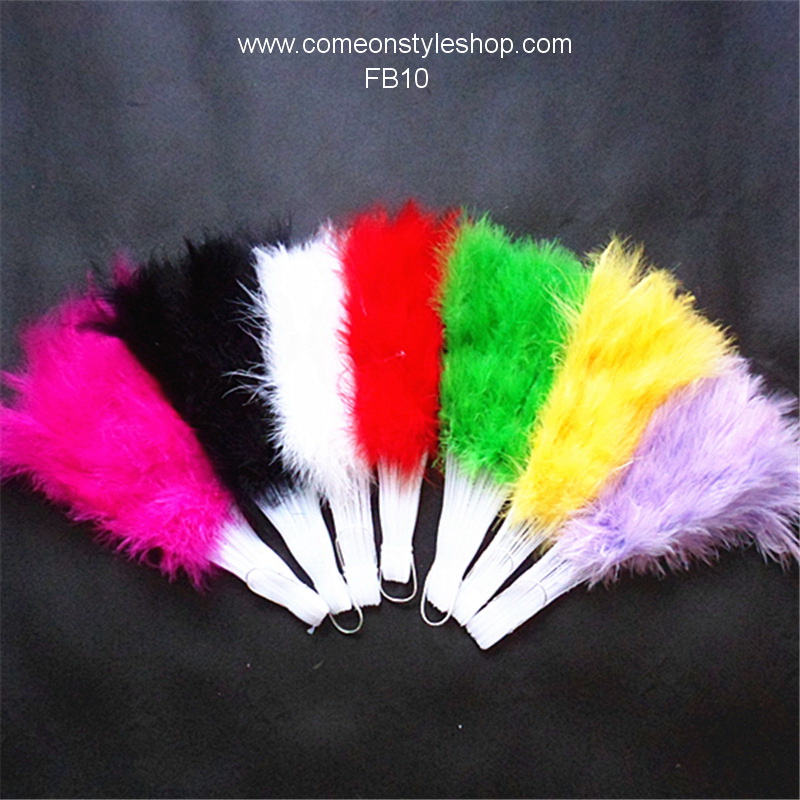 พัดขนนก วินเทจ แกสบี้ Hand Fan Feather