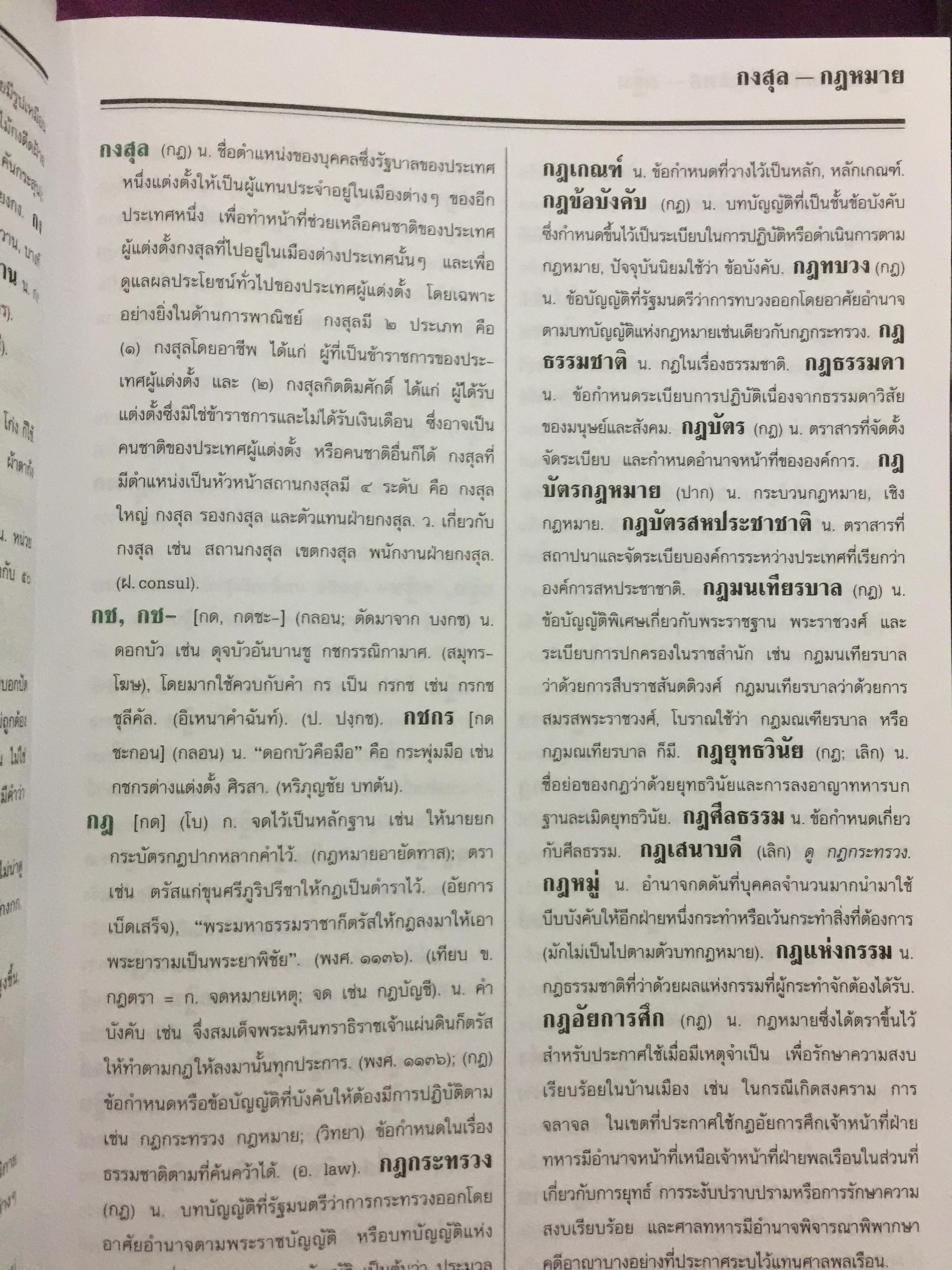 พจนานุกรม ฉบับราชบัณฑิตยสถาน พ.ศ. 2525 พิมพ์ครั้งที่ 6 พ.ศ.2539. 650 กรัม