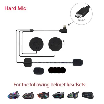 ไมโครโฟนชุดหูฟังหมวกกันน็อค Bluetooth, ไมโครโฟนแบบแข็งเสริม, พอร์ต Type C, ไม่รวมโฮสต์, กันน้ำ ใช้ได้กับ Y10/Y20