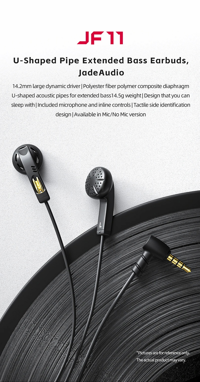 FiiO JF11 (JadeAudio JF11) หูฟังเอียบัด Retro รูปตัว U ไดรเวอร์ไดนามิก 14.2 มม. ประกันศูนย์ไทย