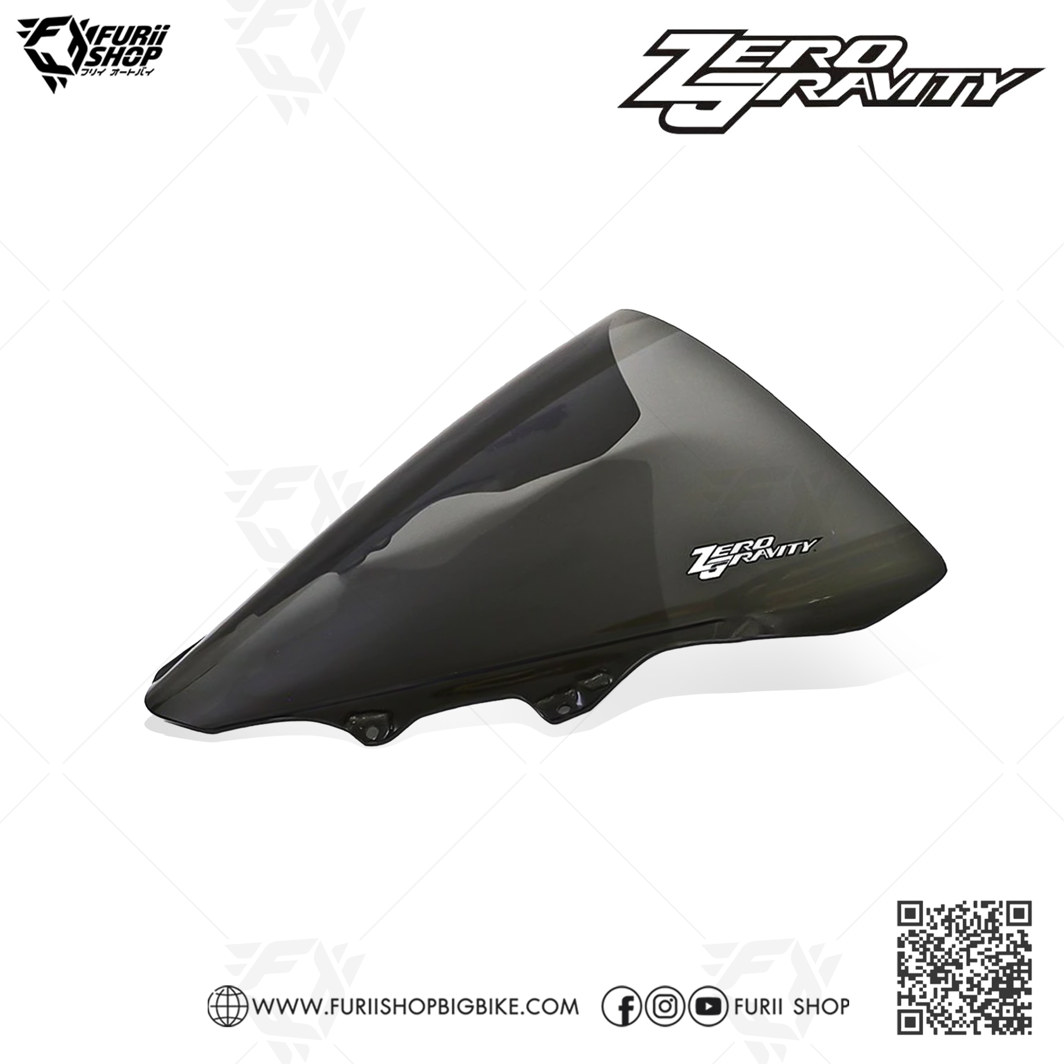 ชิลด์ Zero Gravity Windshield : for Kawasaki ZX6R 2019-2022