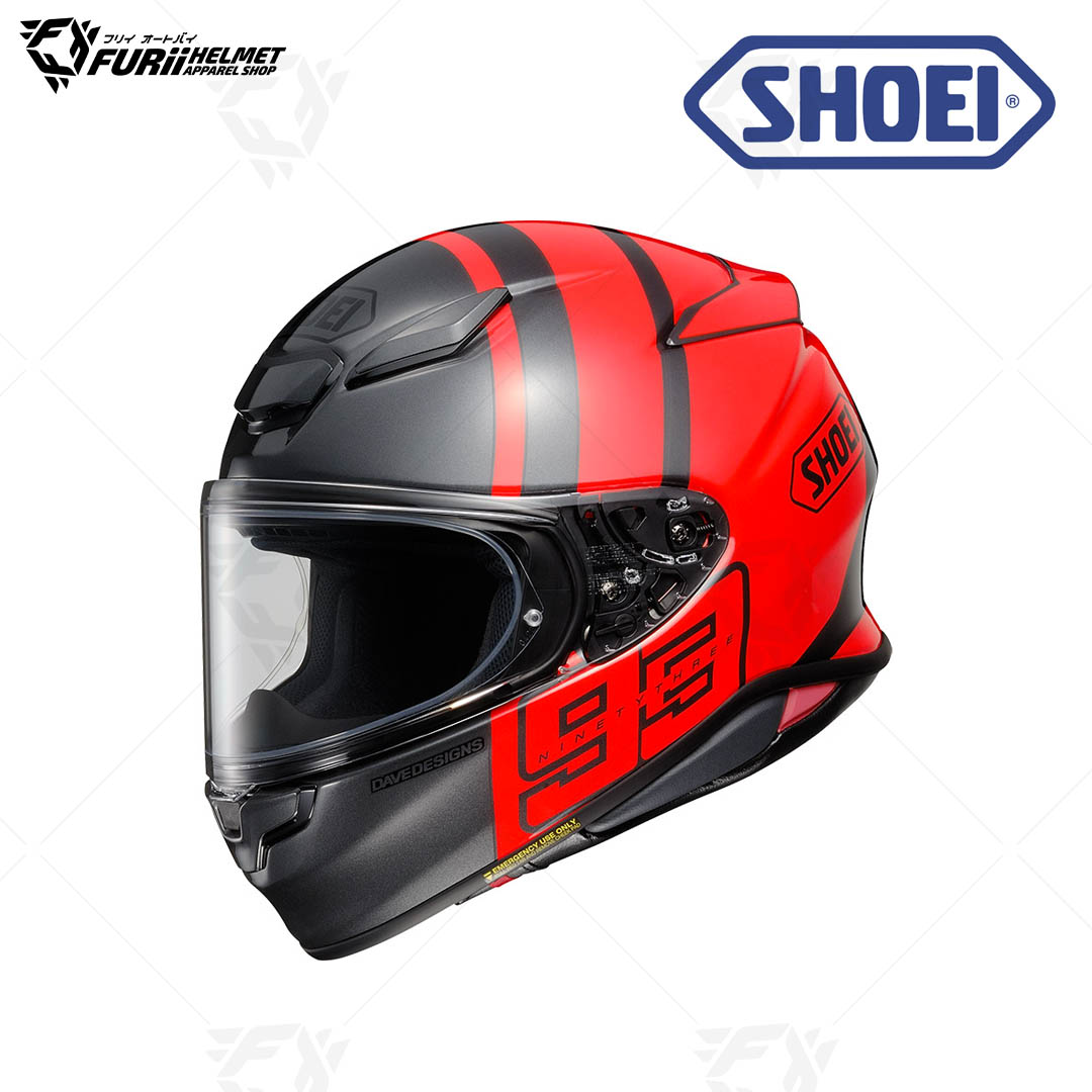 หมวกกันน็อค Shoei : NXR2 MM93 TRACK TC-1 RED/GREY
