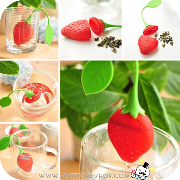 Strawberry Loose Tea Leaf ที่กรองชารูปสตรอเบอร์รี่