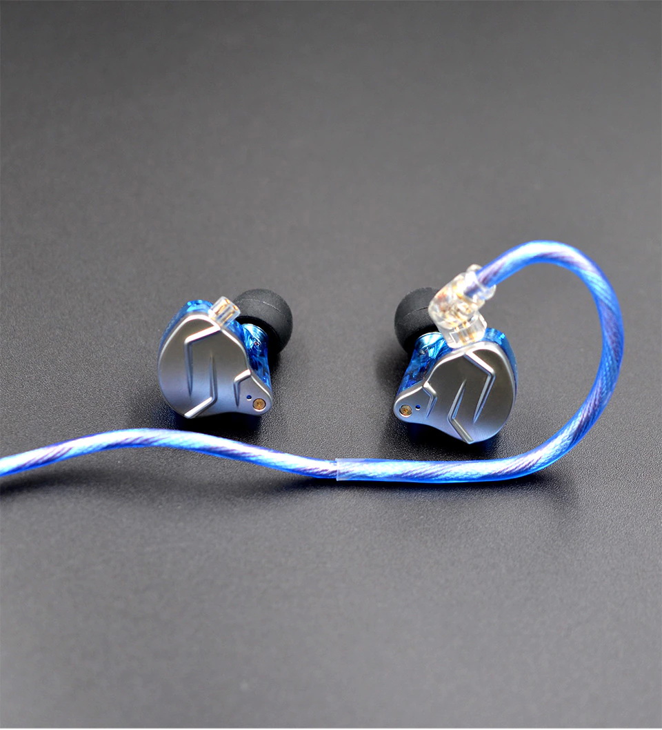 สายหูฟัง KZ NEO StarLight สาย OCC ชุบเงินถักขั้ว KZพินC