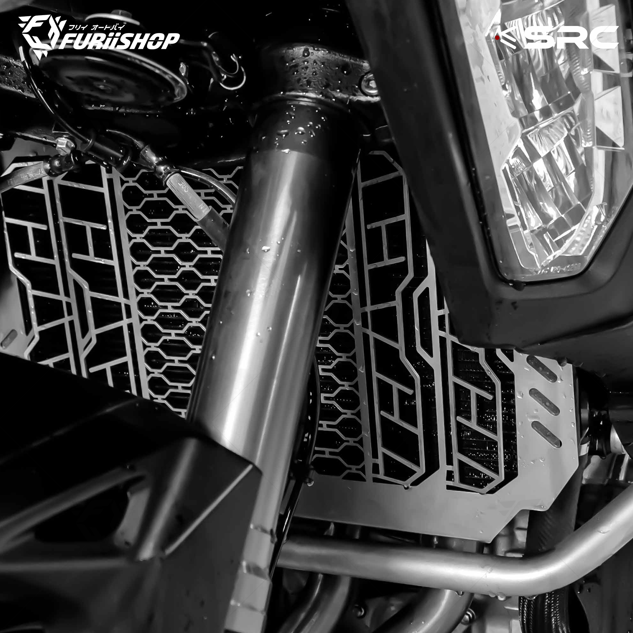 การ์ดหม้อน้ำ RADIATOR GUARD FOR KAWASAKI VERSYS 1000