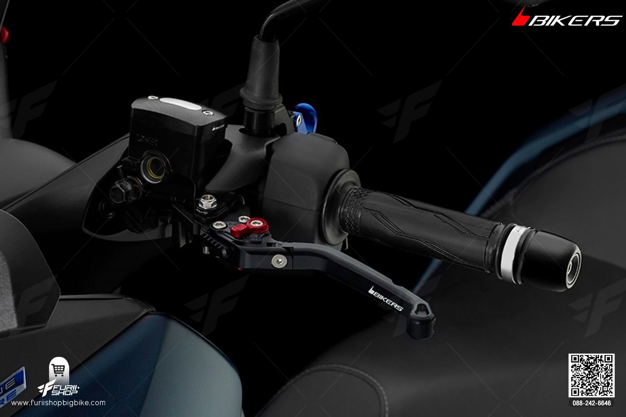 Premium Folding Adjustable Rear Brake Lever มือเบรกหลังปรับระดับพับได้ รุ่นพรีเมียม X-MAX 300