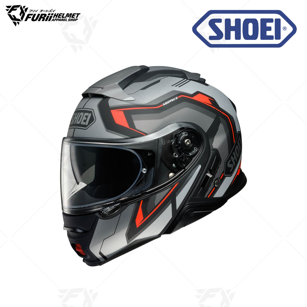 หมวกกันน็อค Shoei : NEOTEC II RESPECT TC-5 BLACK/SILVER