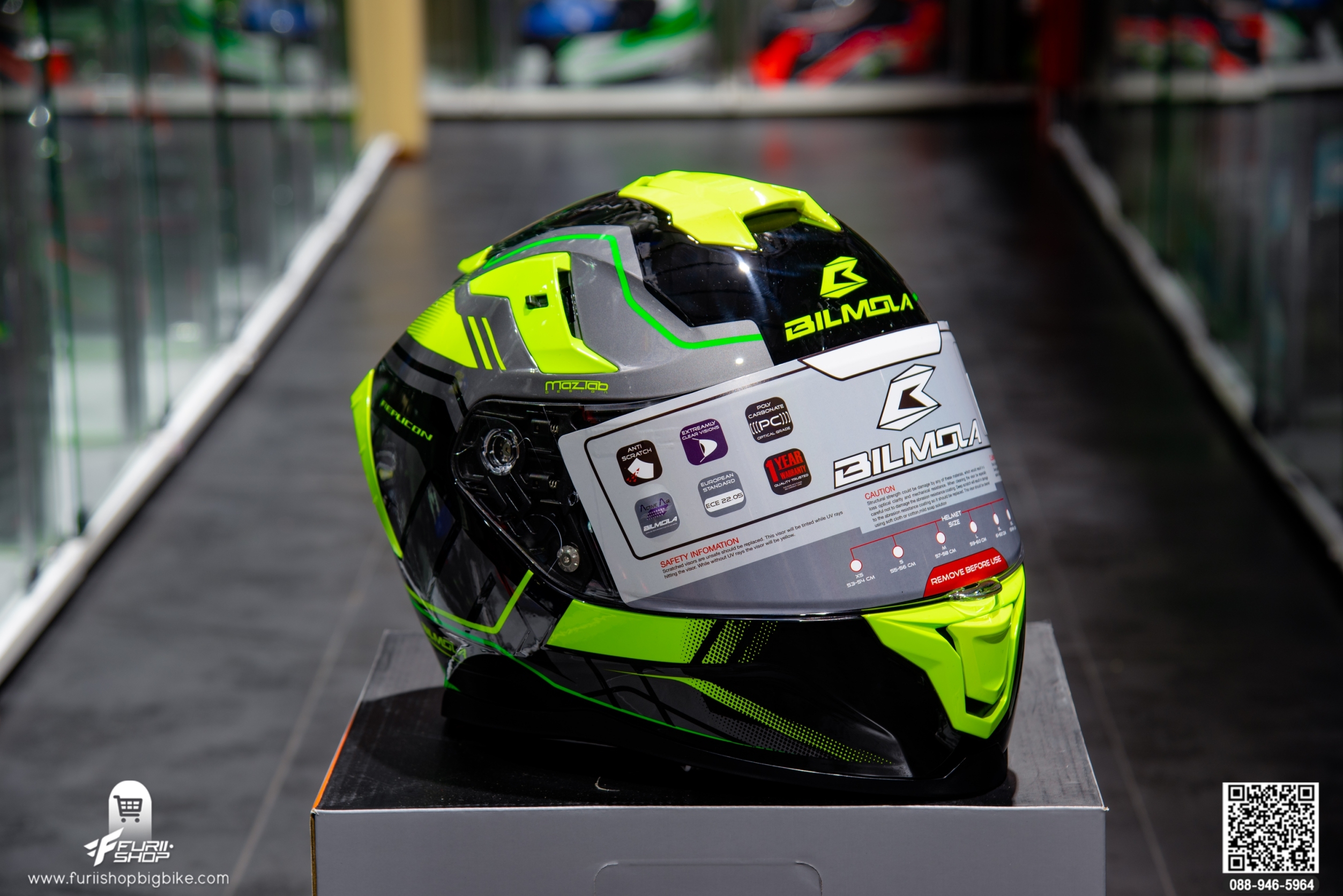 หมวกกันน็อค BILMOLA RAPLICON HG GREEN
