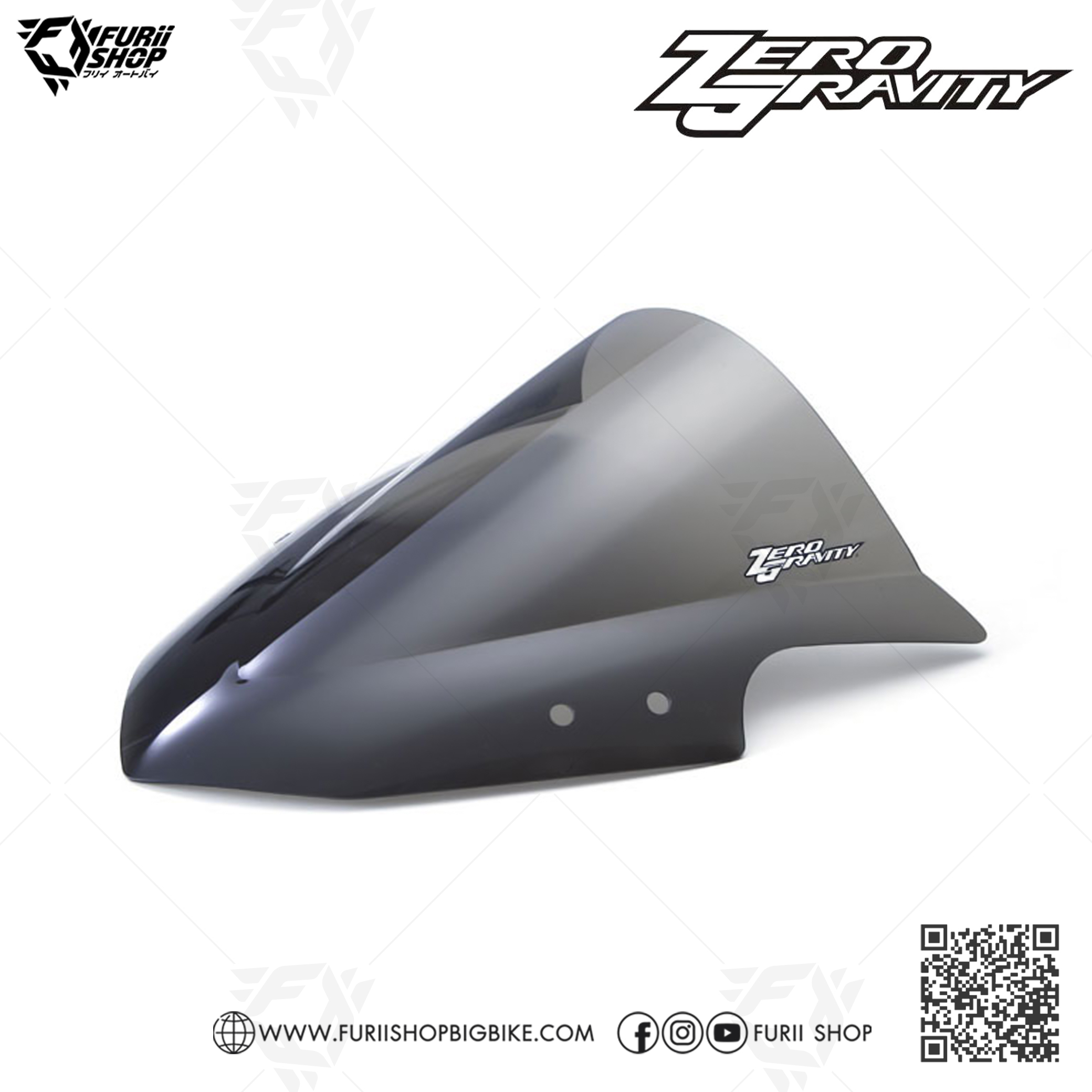 ชิลด์ Zero Gravity Windshield : for Kawasaki Ninja 300