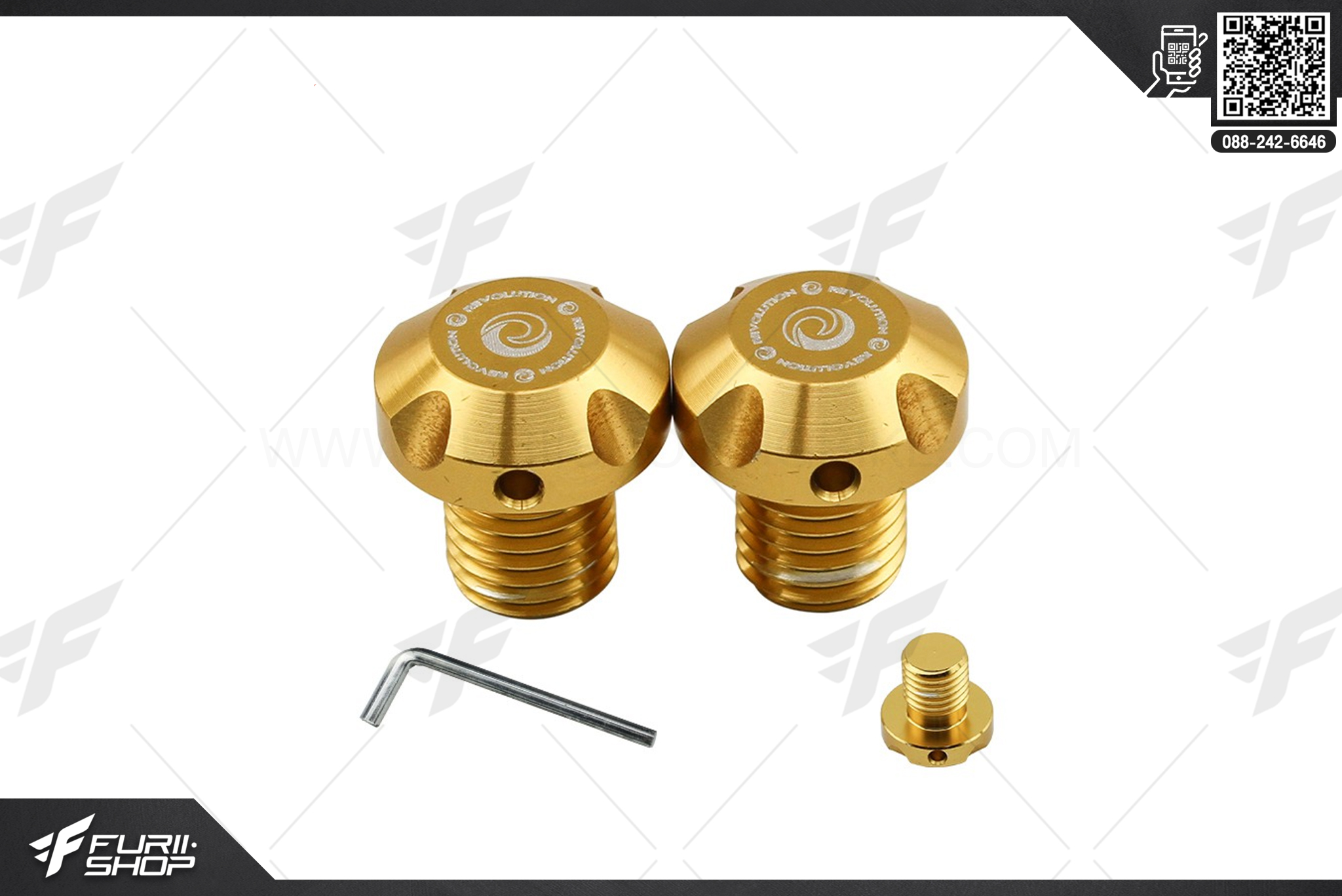 น็อตปิดรูกระจก Revolution For Honda Forza350 2020