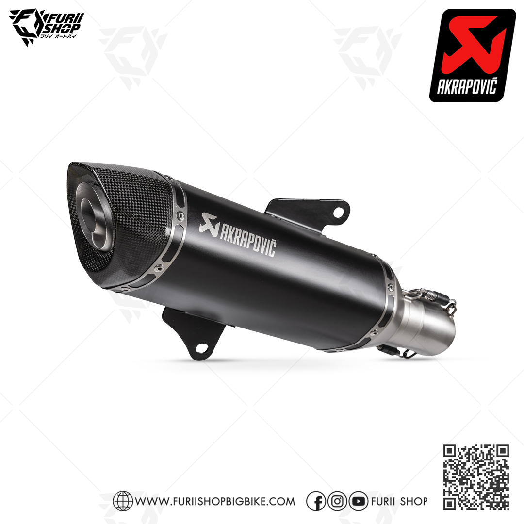 ท่อแต่ง Akrapovic Slip on Black New Shape (1รู) : for Honda ADV350 2022