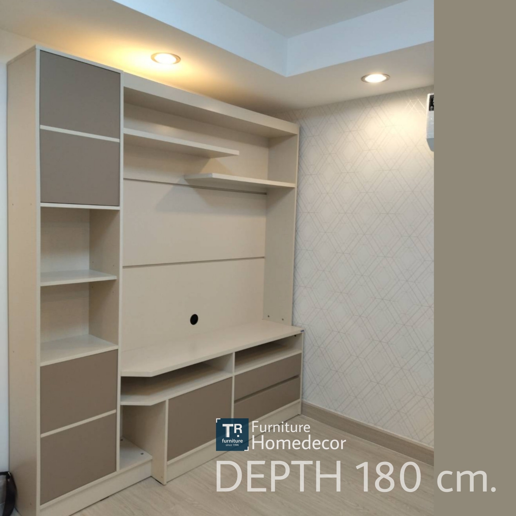 ตู้โชว์-วางทีวี 180 ซม. รุ่น Depth เด็ป