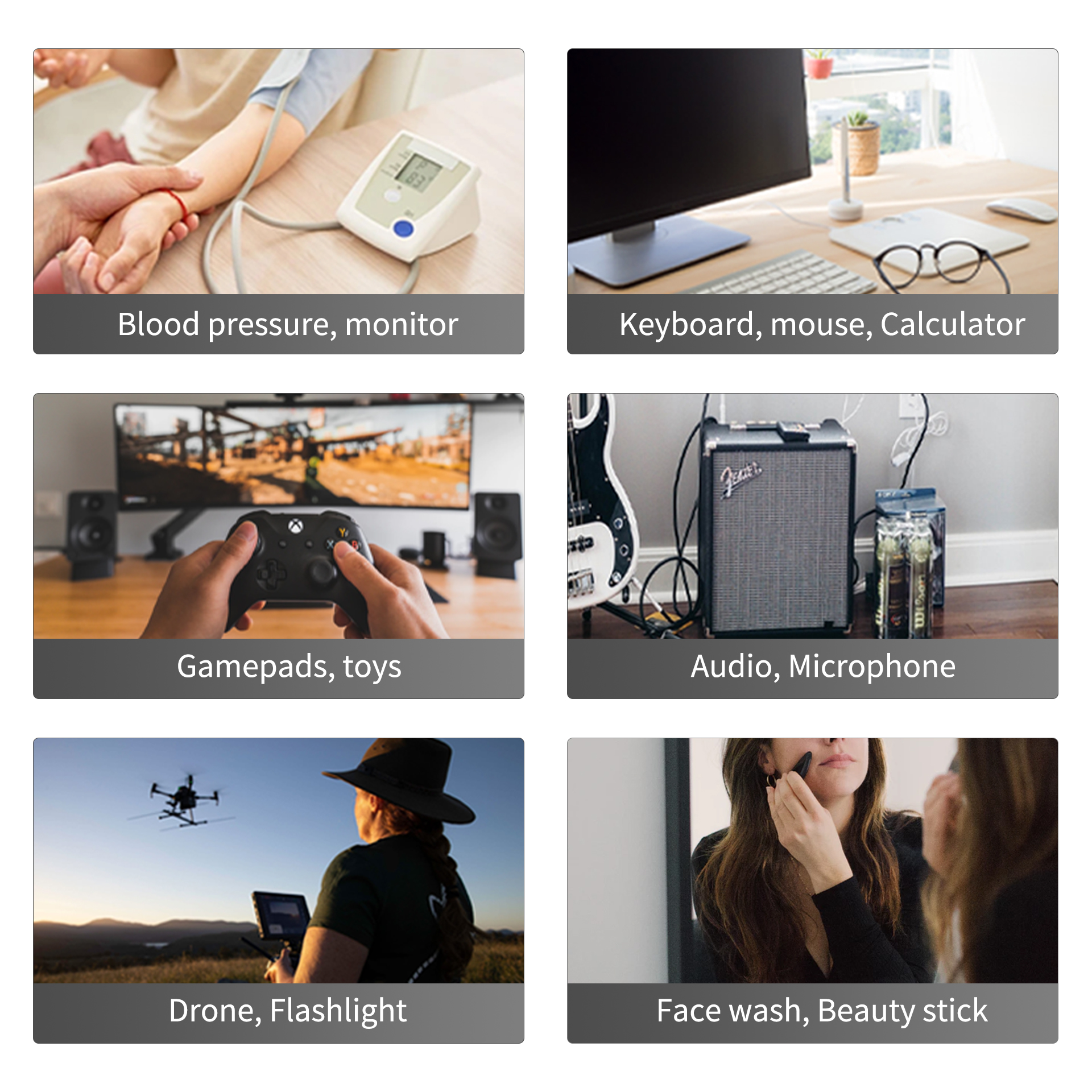 ถ่านชาร์จ BESTON Type-C USB charger แบตเตอรี่ชาร์จได้ คุณภาพดี ราคาถูก