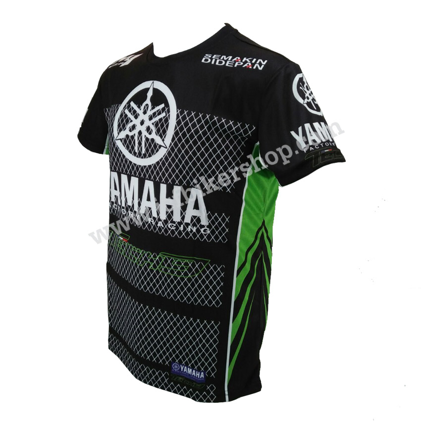 เสื้อยืดแขนสั้น YAMAHA #JT562 เนื้อผ้า ไฟเบอร์นาโน ซึมซับเหงื่อและปกป้องกลิ่นอับชื้นได้ดี