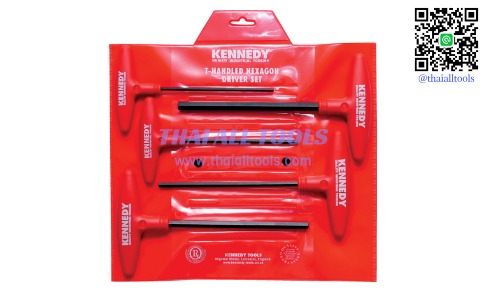 ชุดประแจหกเหลี่ยม ด้ามตัวที (mm) METRIC T-HANDLE HEXAGON DRIVER SET (8-PCE) KENNEDY