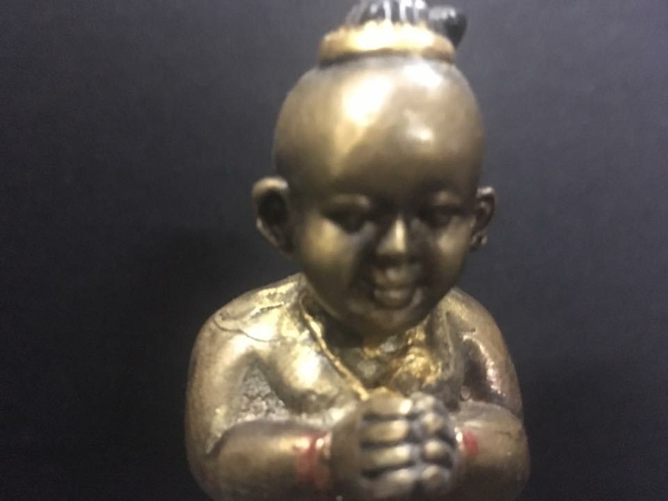 กุมารทอง พนมมือ เมตตามหานิยม เนื้อทองเหลือง