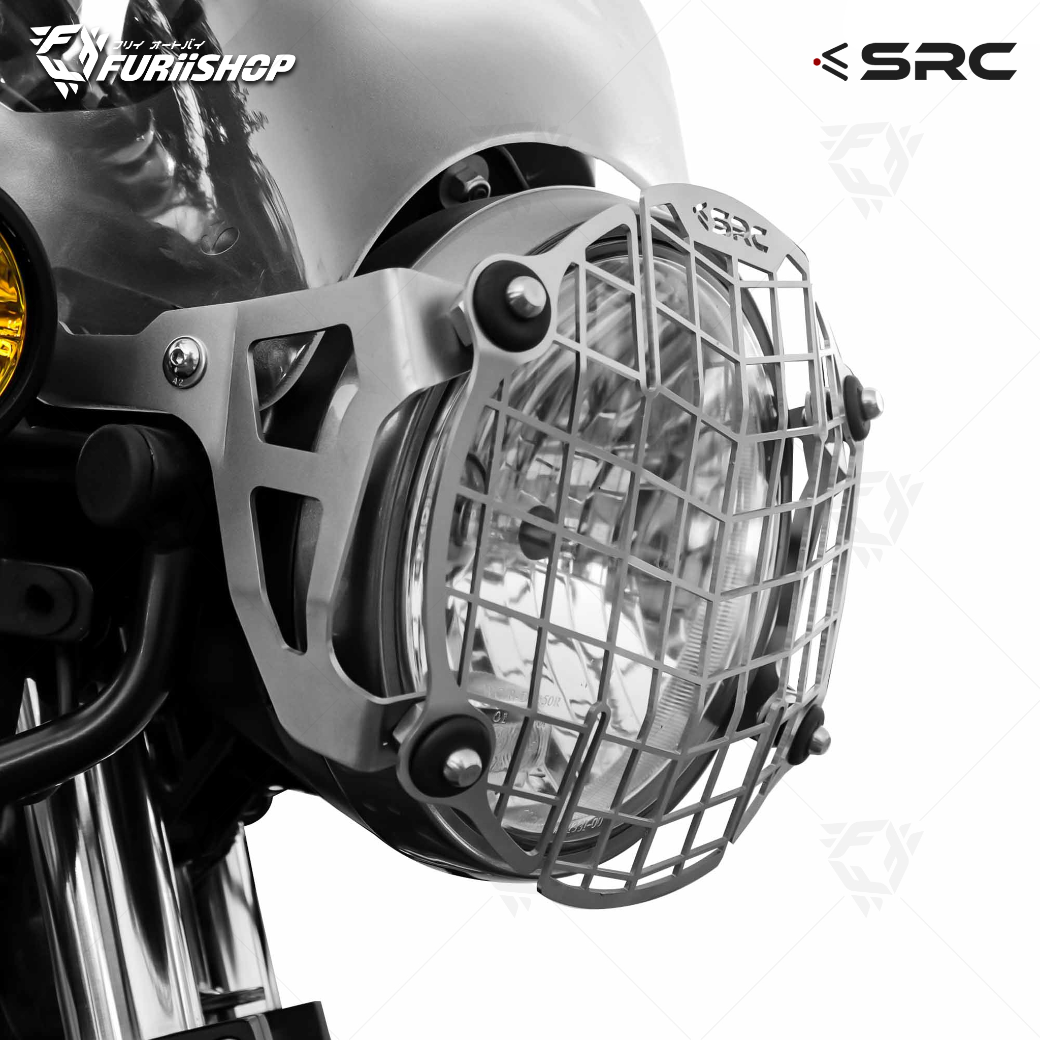 การ์ดไฟหน้า SRC HEADLIGHT GUARD FOR ROYAL ENFIELD HIMALAYAN LS 410 2017/2020
