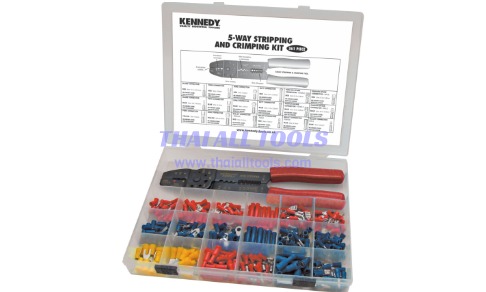 คีมย้ำหางปลา ASSORTED TERMINALS & CRIMPING TOOL 361-PCE KENNEDY