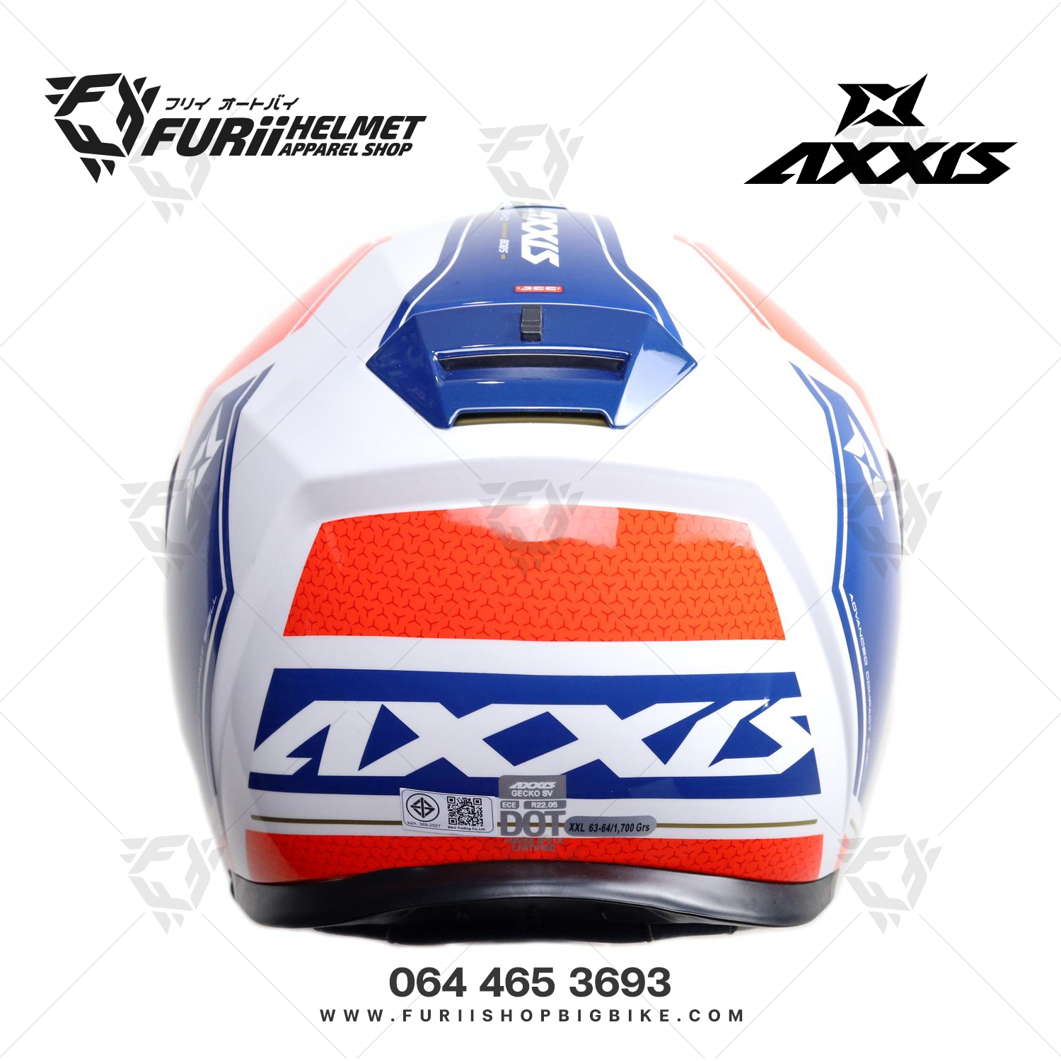 หมวกกันน็อคยกคาง AXXIS Gecko Modlar Bobs D5 Red Purple (สีเงิน)