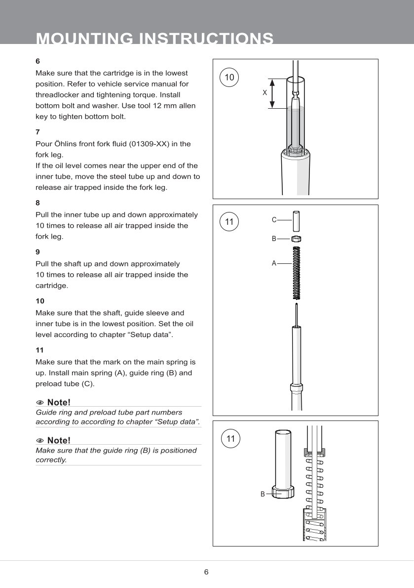 สปริงโช้คหน้า Ohlins FKS228 For Harley-Davidson Road Glide 2017-2023