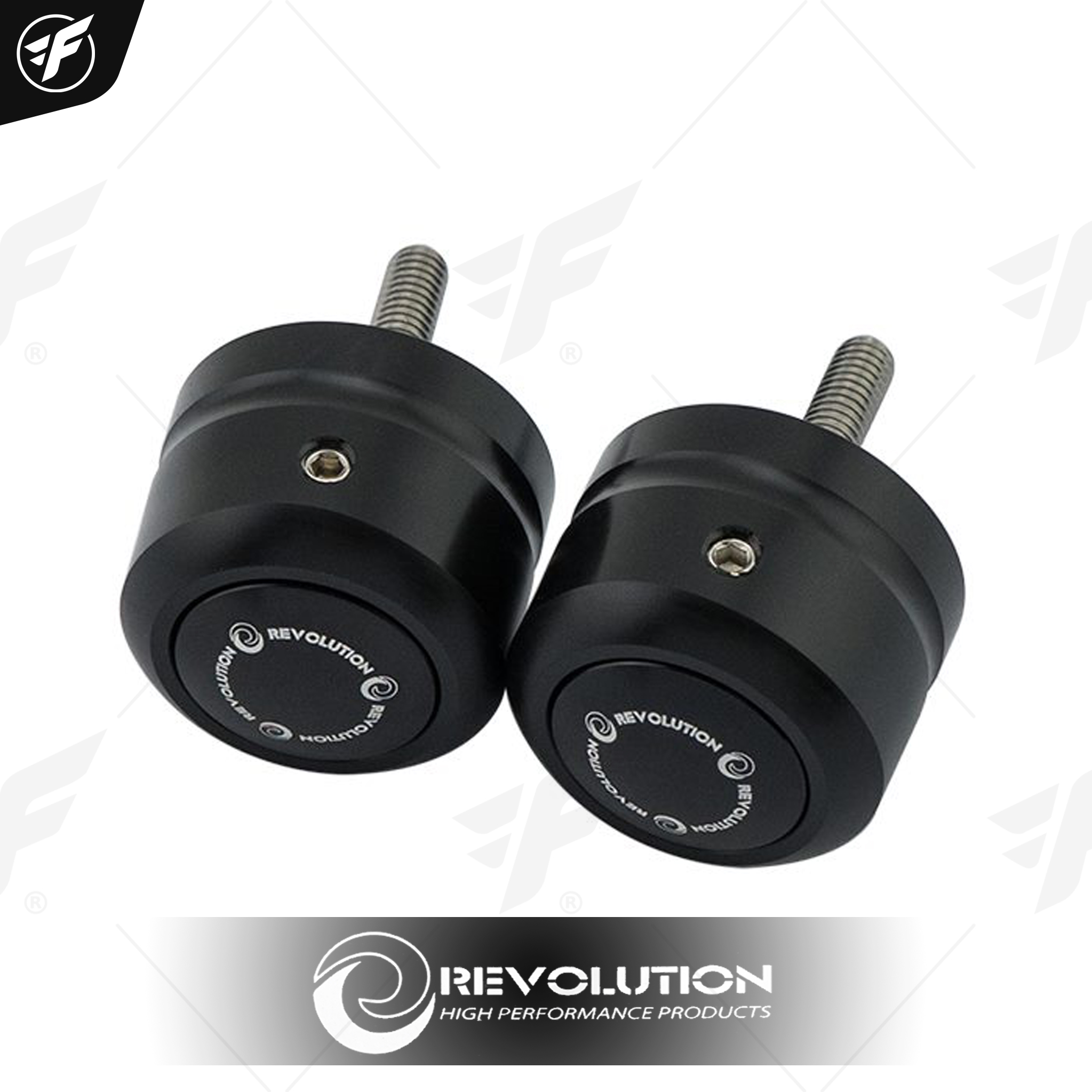 น็อตปลายแฮนด์ REVOLUTION 2ชิ้น V2 ADV150 FORZA300 ดำ