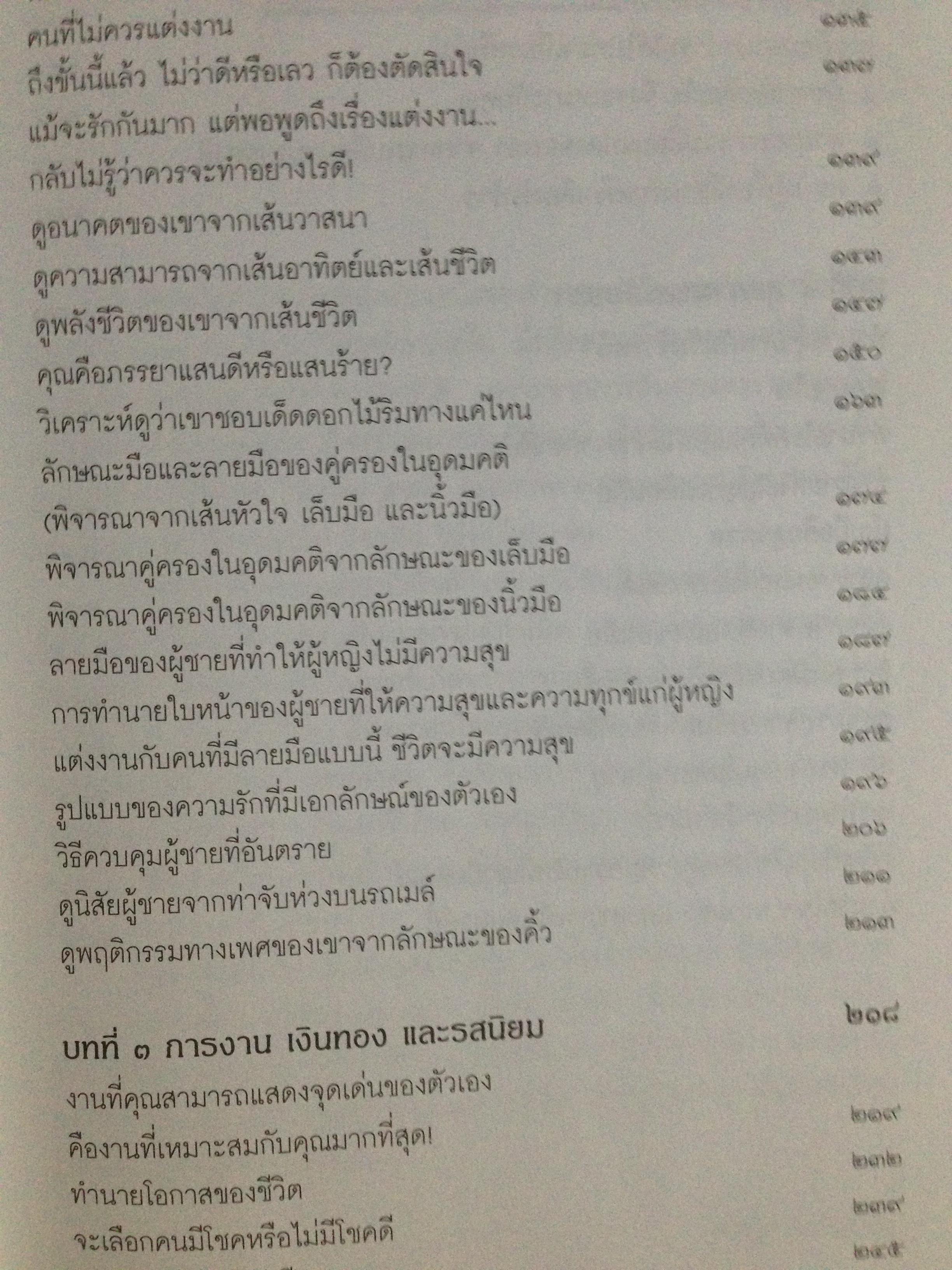 1)ลายมือนำโชค ความรู้ใหม่ในหัตถ์ลักษณ์ศาสตร์. 2) เส้นลายมือสื่อใจ. 3) การวิเคราะห์ลายมือแบบเบญจลักษณ์ 4) หลักการวิเคราะห์ ลักษณะลายมือ 0 กก.