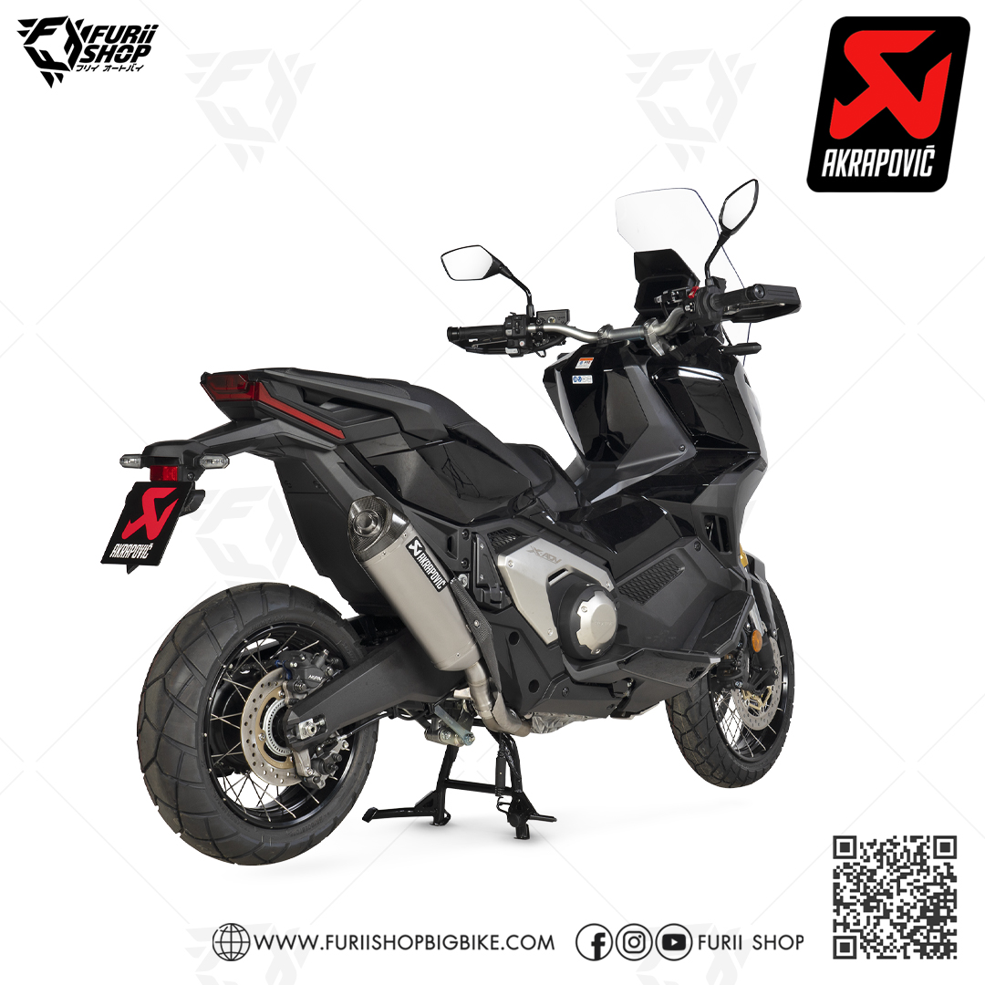 ท่อแต่ง Akrapovic Slip on Titanium : for HONDA XADV 750 2017-2020/All new 2021-2023