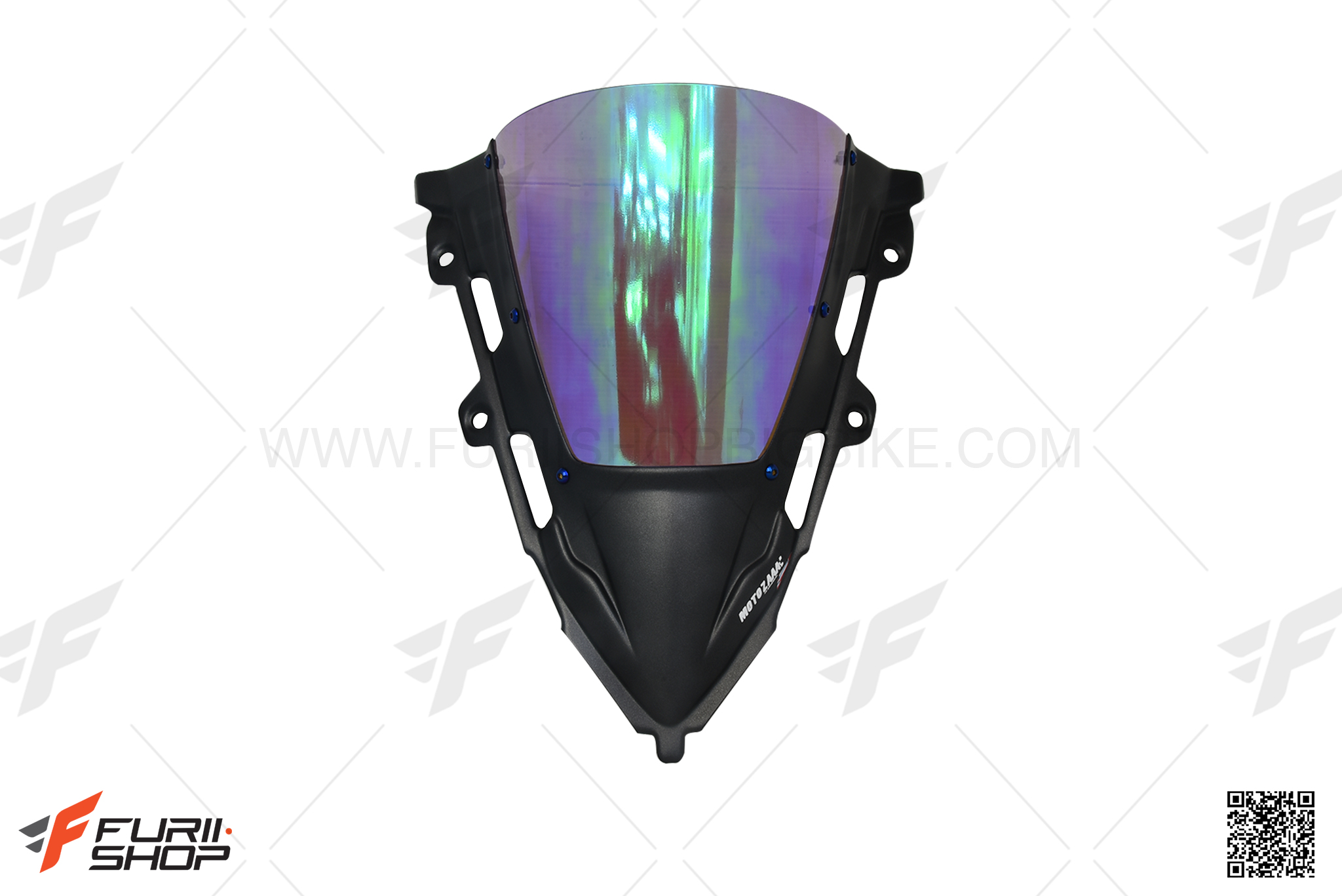 ชิวหน้า MOTOZAAA สีดำด้าน ชิว ปรอท FOR HONDA CBR650R 2019