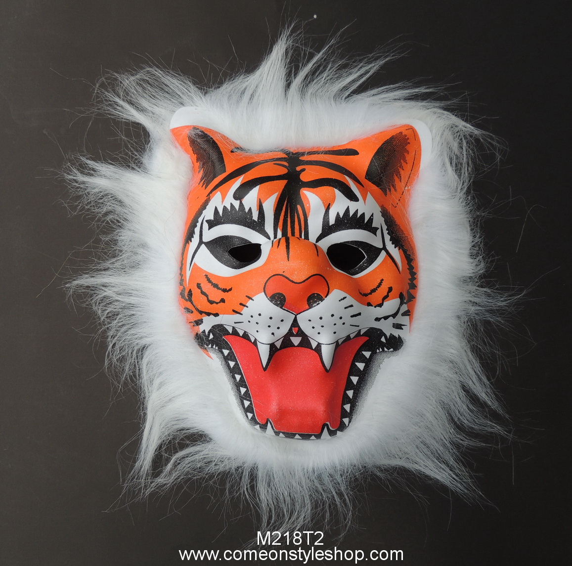 หน้ากากยางสัตว์น้อย เต็มหน้าประดับขน หน้ากากแฟนซี