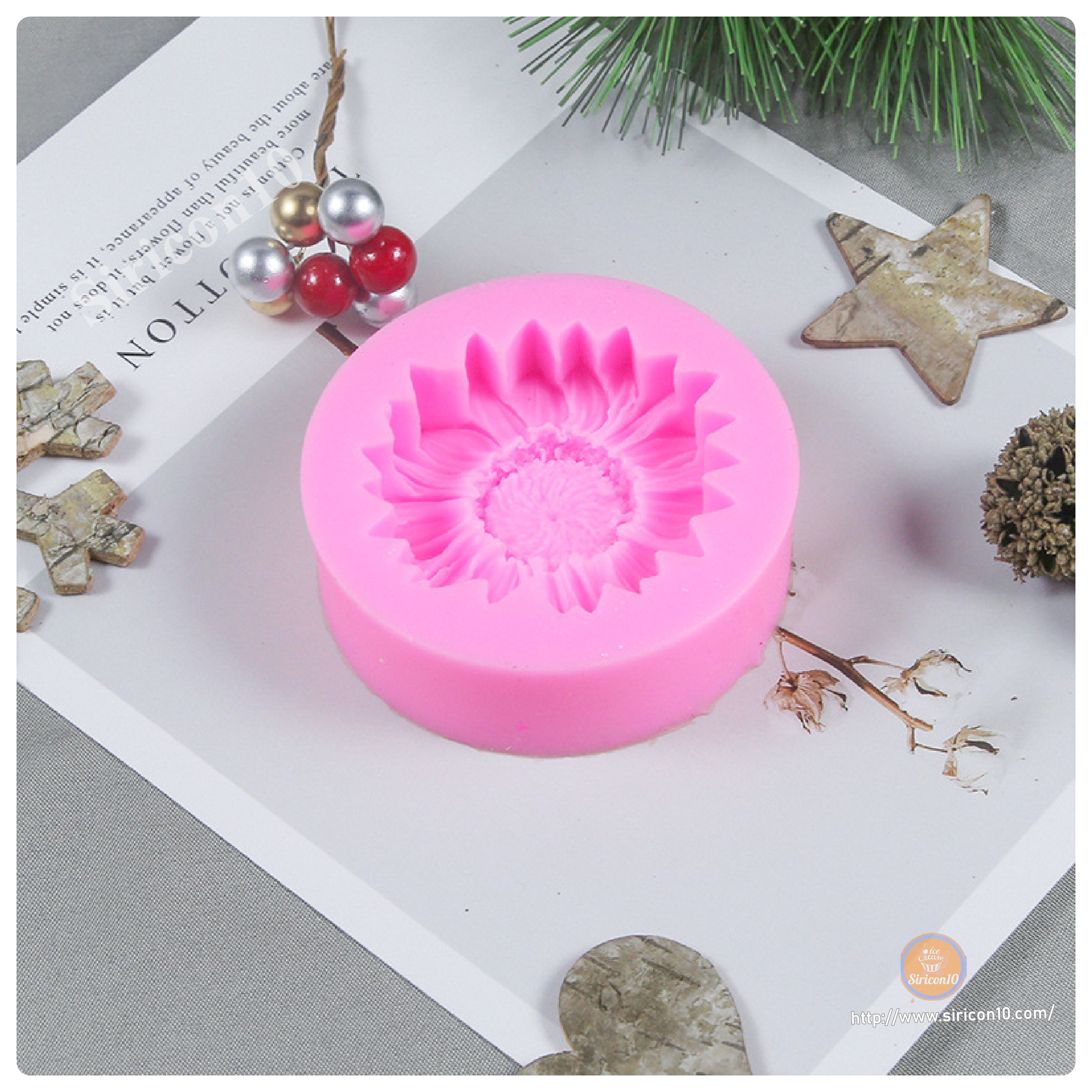 แม่พิพม์ซิลิโคน พิมพ์ฟองดอง ดอกทานตะวัน