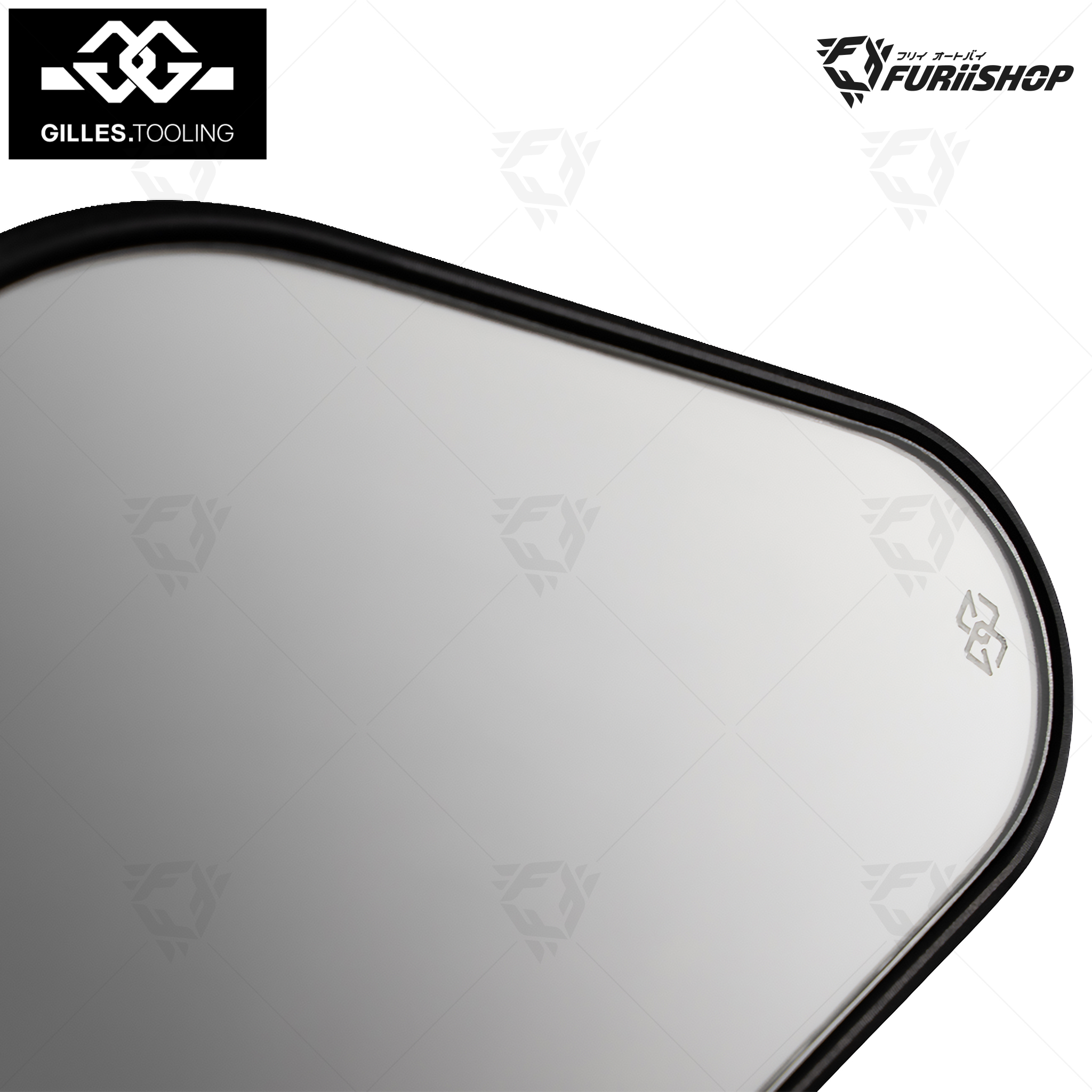 กระจกปลายแฮนต์ Gilles Tooling - Mirror Stratos / Round for Ducati Street Fighter V2 2022-2024