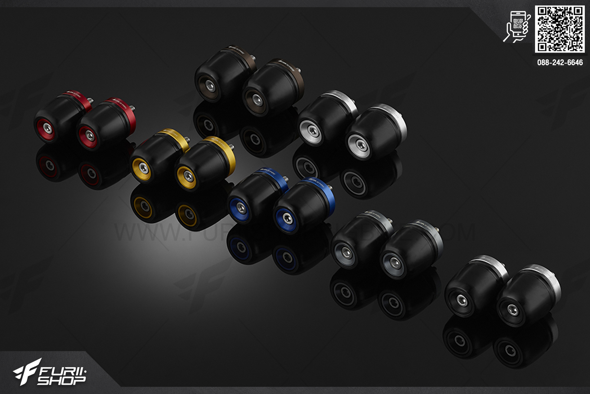 ตุ้มปลายแฮนด์ (Handle Bar Caps (used with standard Handle Bar)) Bikers Honda PCX 150 (2018-2020)