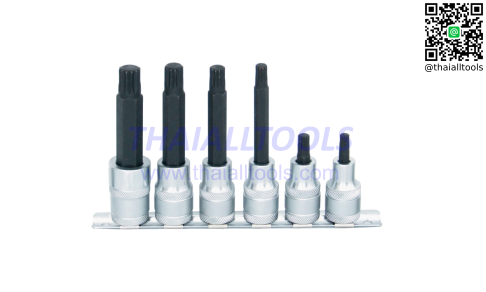 ลูกบ๊อกซ์ M6-M14 SPLINE SCREWDRIVER BIT SET 6PC KENNEDY