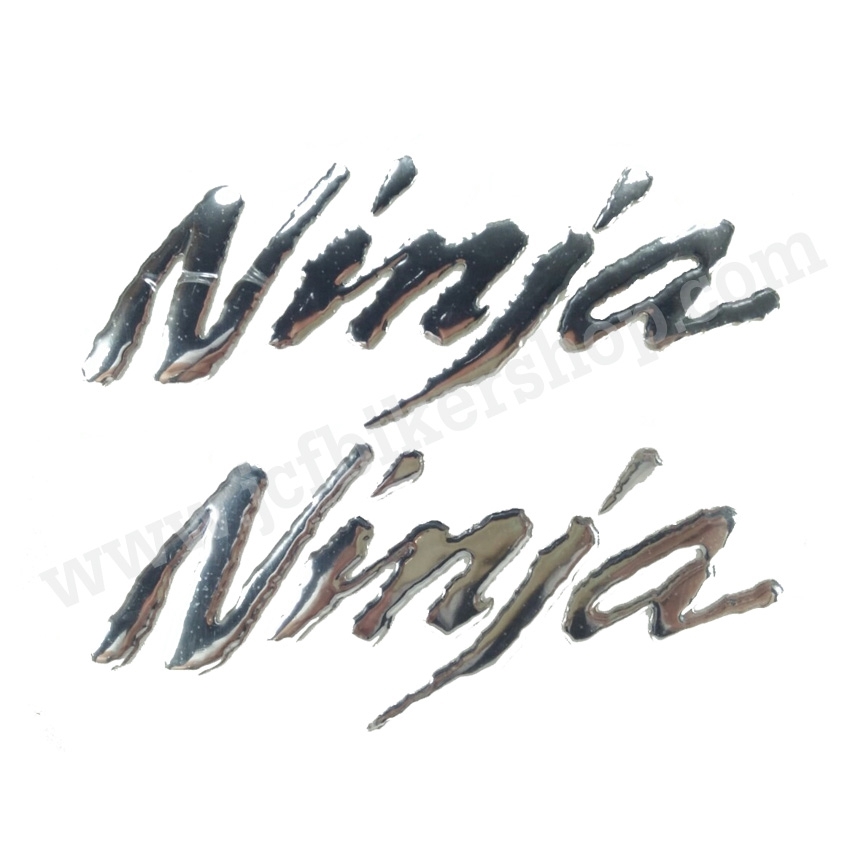 สติ๊กเกอร์โลโก้ตัวหนังสือ Ninja Ninja250/300/650 ZX-6R/10R/12R