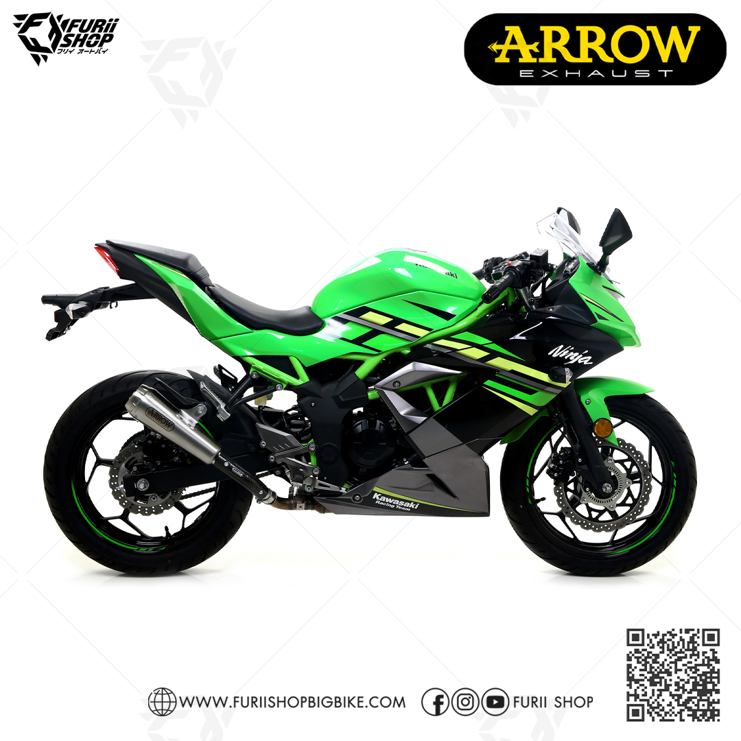 ท่อมอเตอร์ไซค์ Arrow Slip on Moto GP : for Kawasaki Ninja250SL/Z250SL Ninja125/Z125 2019-2020