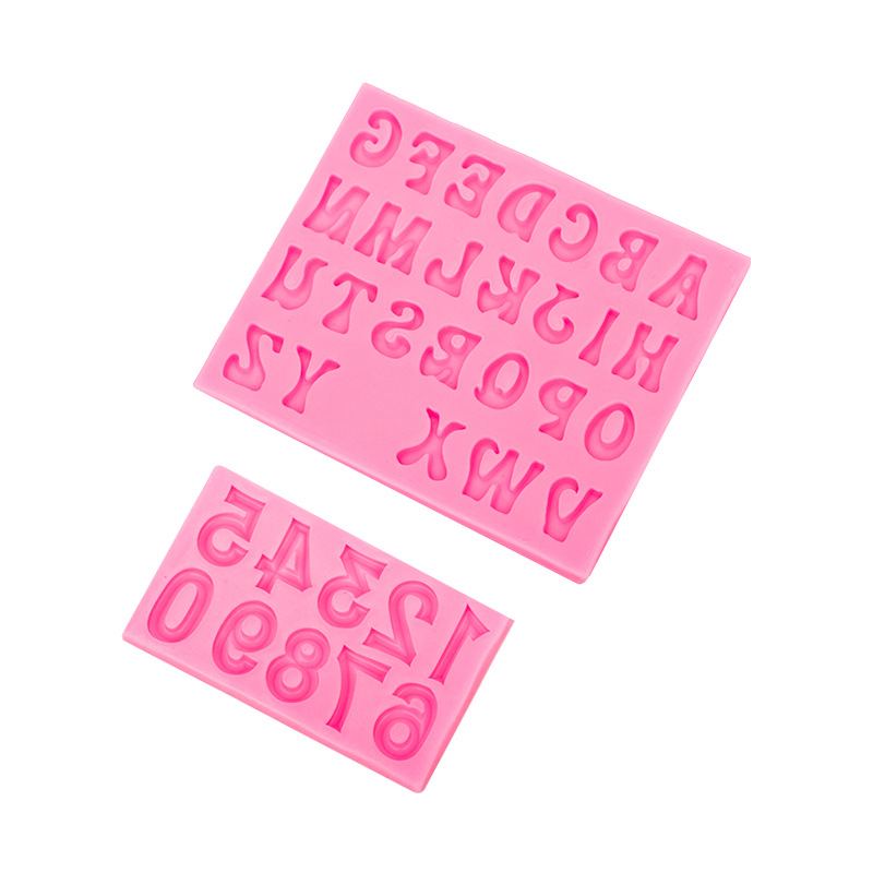 แม่พิพม์ซิลิโคน พิพม์วุ้น พิมพ์ฟองดอง ตัวอักษรอังกฤษ+ตัวเลข