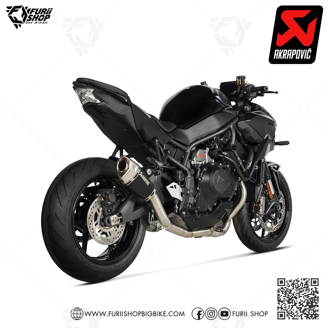 ท่อแต่ง Akrapovic Slip on Shorty Black-Titanium : for Kawasaki Z H2 2020-2022