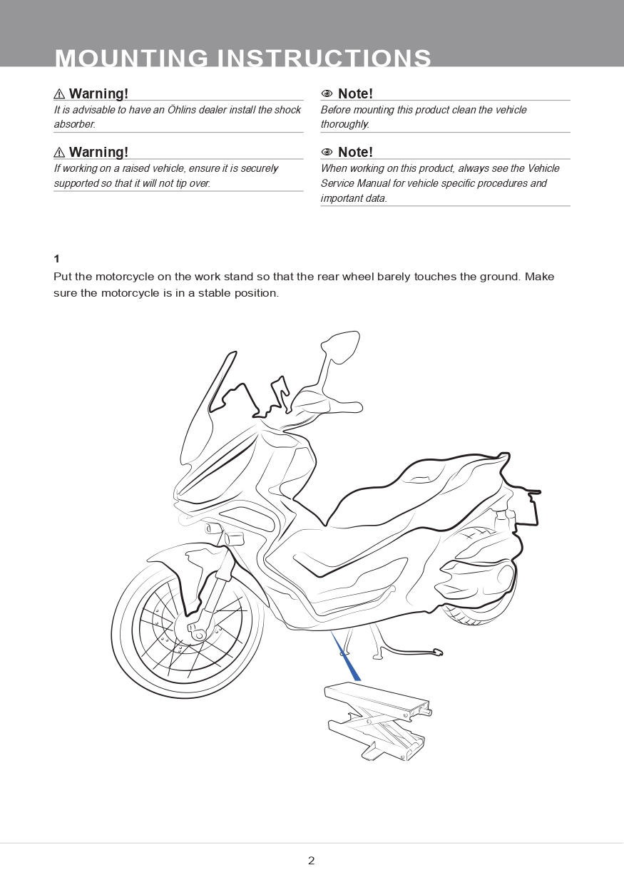 โช๊คหลังแต่ง Ohlins ZO 509 For Zontes 368G ปี2025