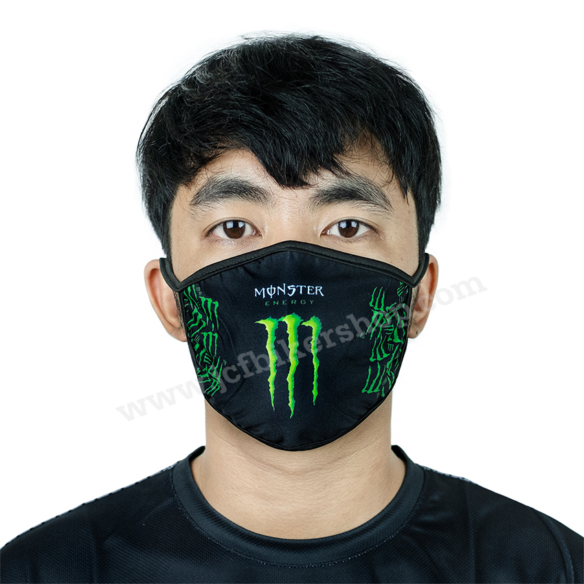 moto gpผ้าปิดจมูกลายMT กันมลภาวะผ้านาโนแห้งไวที่เปลี่ยนแผ่นกรองลวดลายคมชัด
