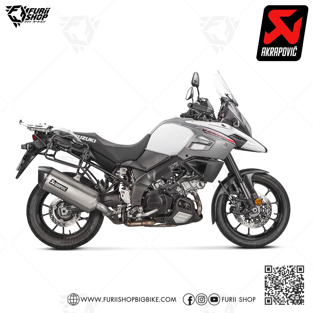 ท่อแต่ง Akrapovic Slip on Titanium : for Suzuki Vstorm 1000 14-19