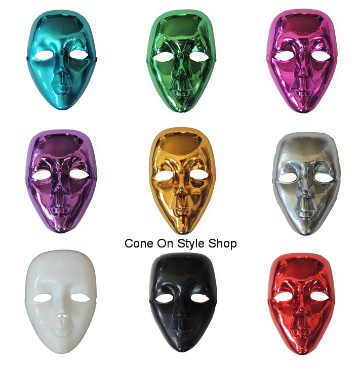 หน้ากากฮิปฮอปสาวสวย หน้ากากผู้หญิง ปาร์ตี้ คอสเพลย์ Hip Hop Girl Masquerade Halloween Dance Party Fancy Mask M202