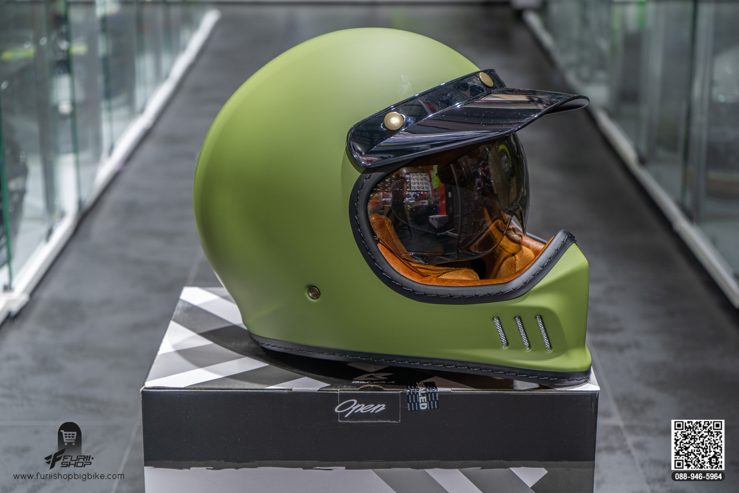 หมวกกันน็อค Bilmola RX100 Plain Green