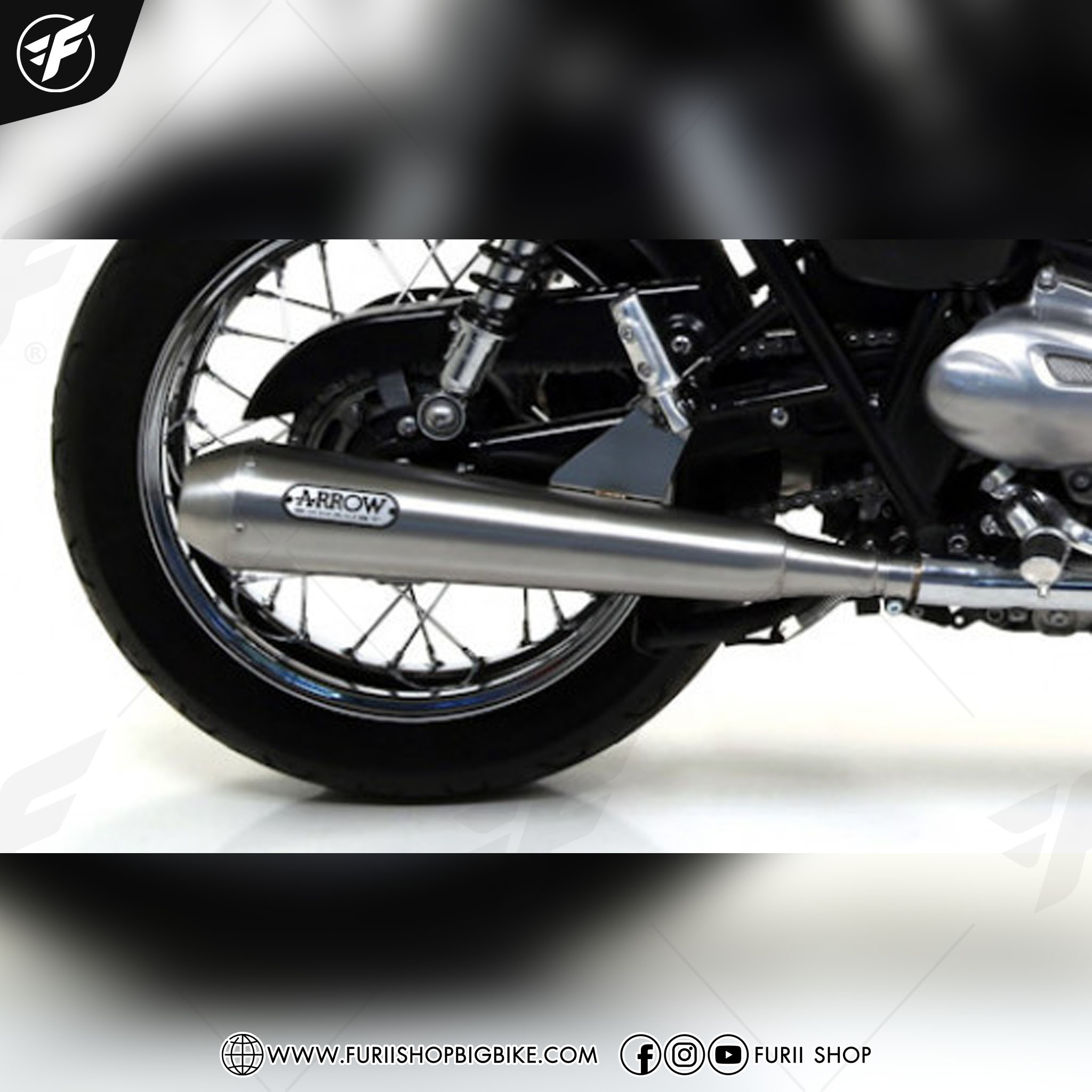 ท่อ ARROW - SLIP SS 2:2 FOR Triumph T100 2017-2021 Bonneville