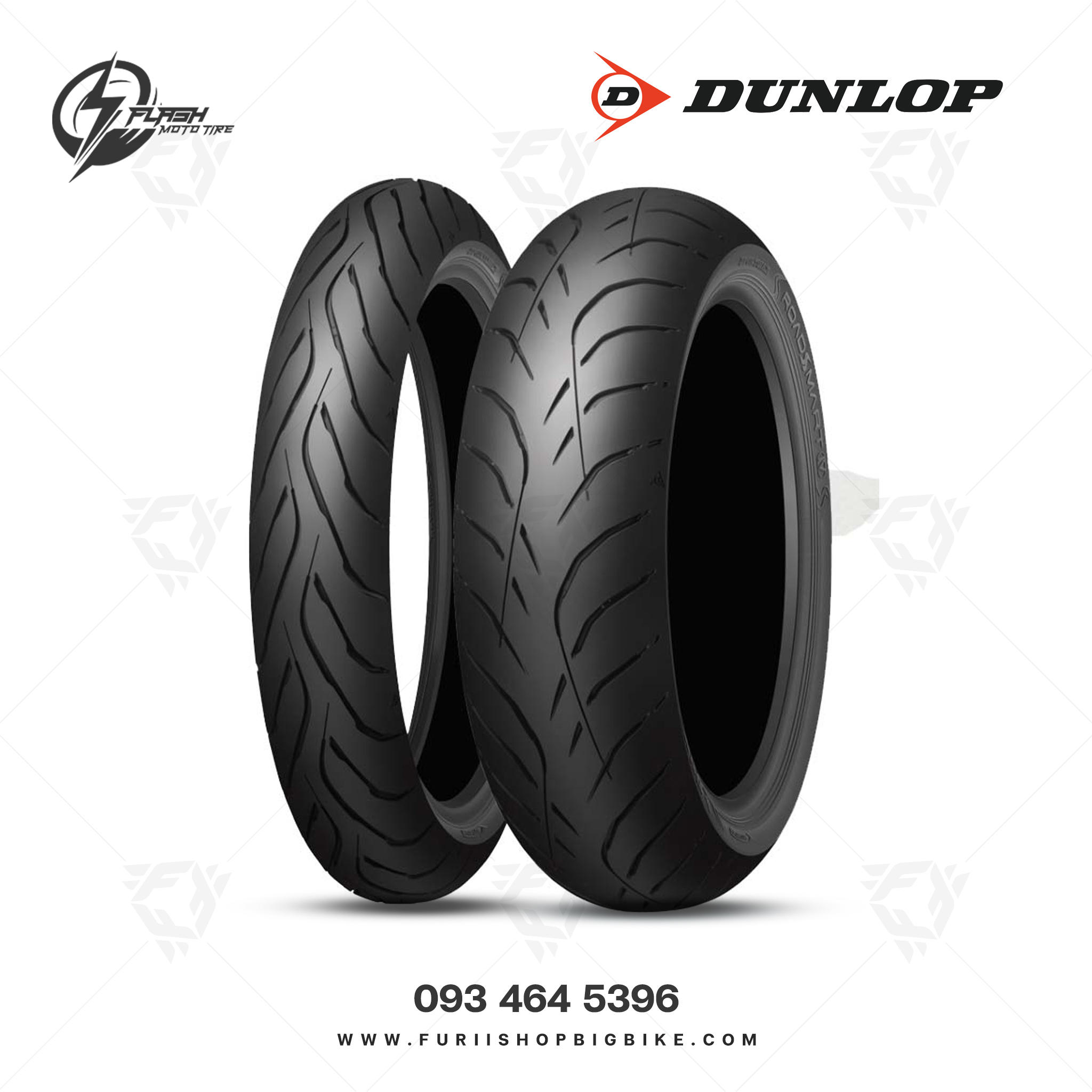 ยางมอเตอร์ไซค์บิ๊กไบค์ DUNLOP Sport Touring Roadsmart IV : 160/60 ZR17 69W Flash Moto Tire