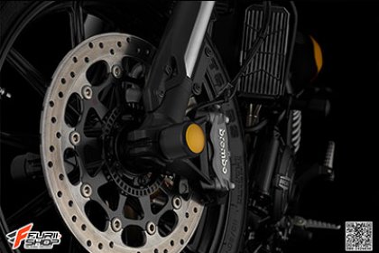 กันล้มล้อหน้า BIKERS สีทอง FOR DUCATI SCRAMBLER