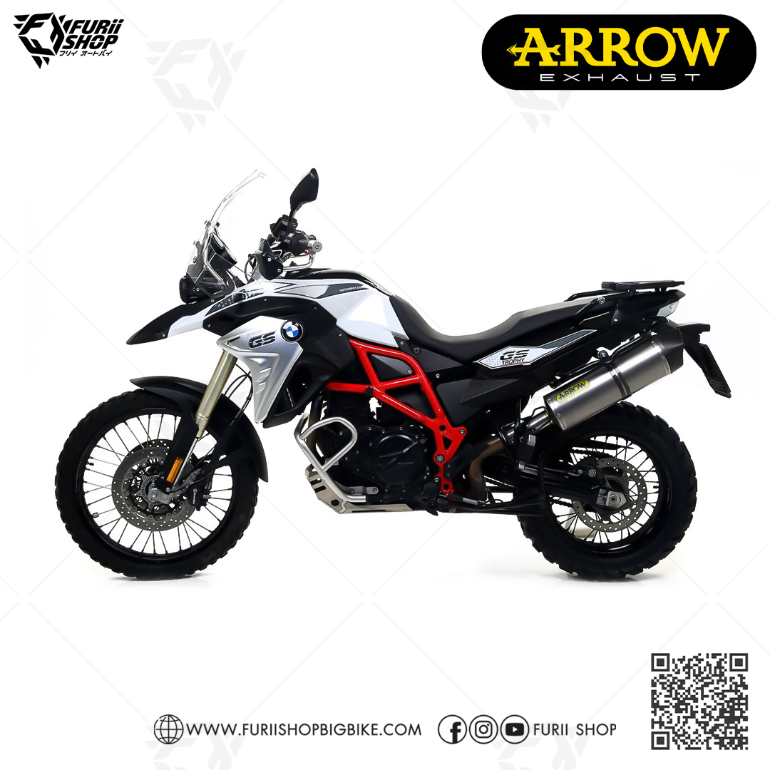 ท่อมอเตอร์ไซค์ Arrow Slip on Titanium : for BMW F800GS 08-18/F700GS