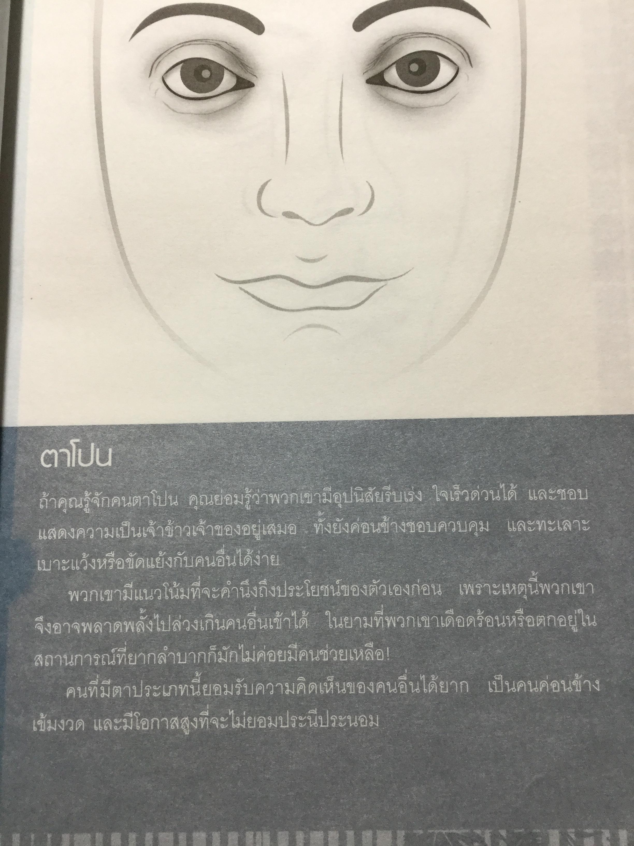 อ่านคนได้.ใช้คนเป็น เบญจลักษณ์ บนใบหน้า ตา คิ้ว หู จมูก ปาก. อ่านใบหน้ารู้นิสัย จิตใจ สติปัญญาและโชคชะตา ผู้เขียน Joey Yap ผู้แปล อำนวยชัย ปฏิพัทธ์เผ่าพงศ์ 1,800 กรัม