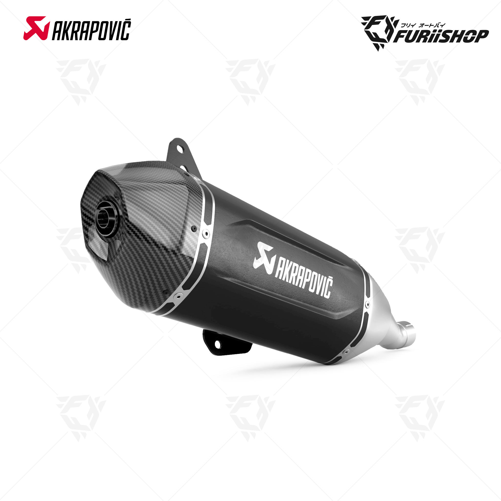ท่อแต่ง Akrapovic - Slip on Black Euro5 plus