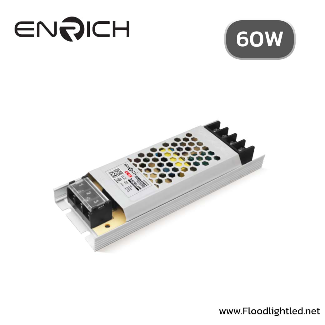 สวิทช์ชิ่ง พาวเวอร์ซัพพลาย ENRICH S-60-24V 2.5A 60W