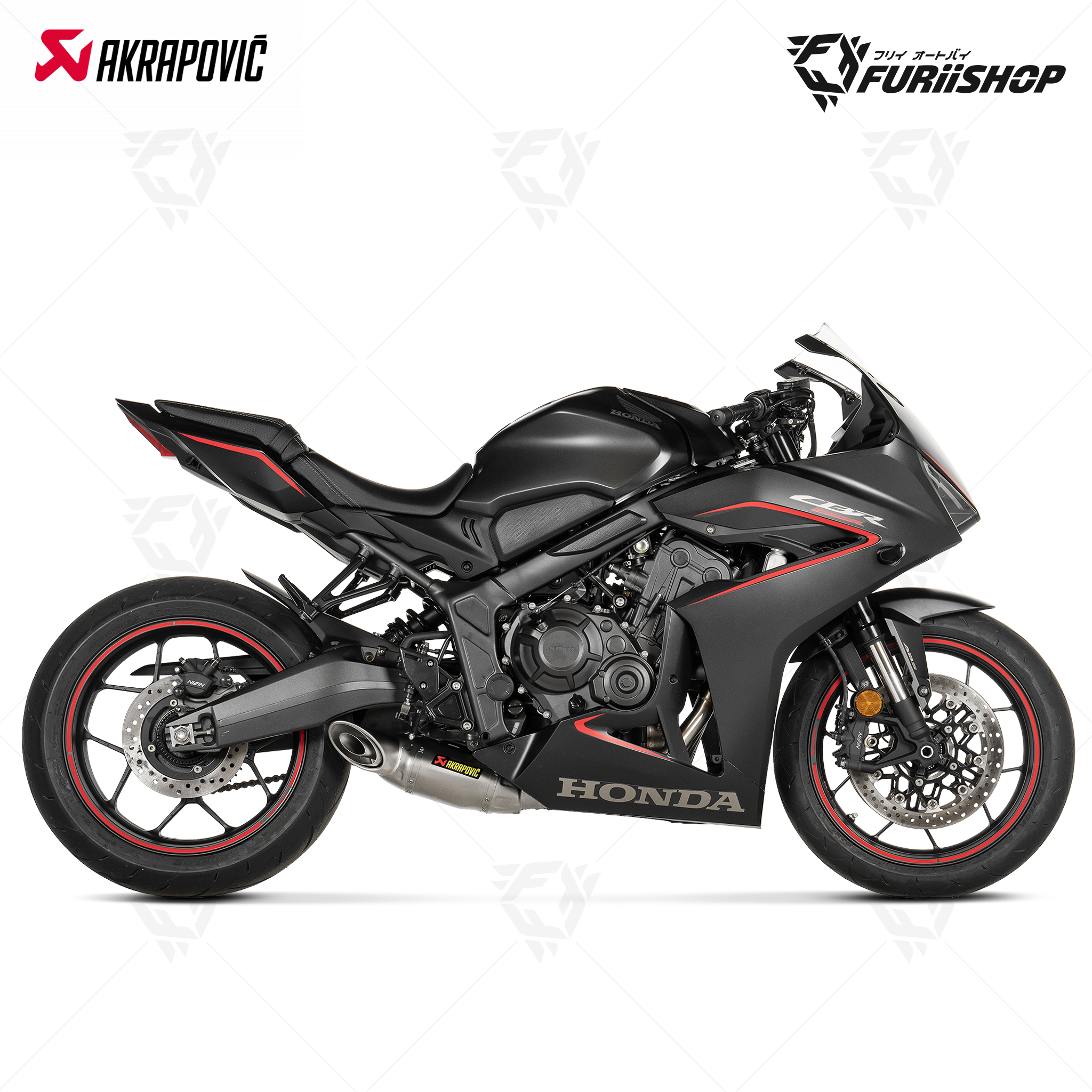 ท่อมอเตอร์ไซค์ Akrapovic Slip On - 1 Hole Titanium (For Exhibition only) : for Honda CBR650R/CB650R 2019-2023